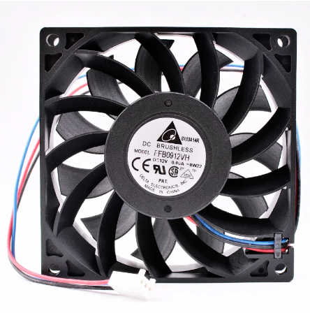 Original DELTA FFB0912VH Cooling Fan 12V 0.44A 7.2W 2wires FFB0912VH Fans